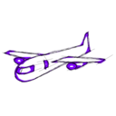 download Jet Plane clipart image with 270 hue color