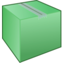 download Cardboard Box Package clipart image with 90 hue color