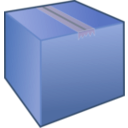 download Cardboard Box Package clipart image with 180 hue color
