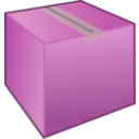 download Cardboard Box Package clipart image with 270 hue color