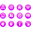 download Icons Orange Web Candy clipart image with 270 hue color