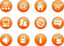 Icons Orange Web Candy