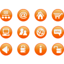 Icons Orange Web Candy