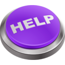 download Help Button clipart image with 270 hue color
