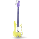 download Bass Guitar clipart image with 225 hue color