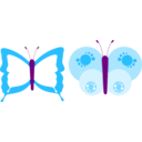 download Buttefly Papallona Papillon clipart image with 270 hue color