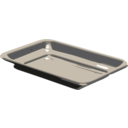 download Silver Tray clipart image with 180 hue color