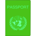 download Passport clipart image with 90 hue color