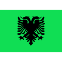 download Flag Of Albania clipart image with 135 hue color