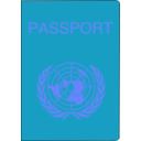 download Passport clipart image with 180 hue color