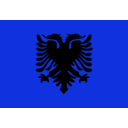 download Flag Of Albania clipart image with 225 hue color
