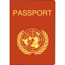 download Passport clipart image with 0 hue color