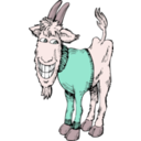 download Goat In A Sweater clipart image with 315 hue color