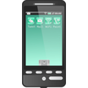 download Android Phone clipart image with 315 hue color