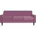 download Green Sofa clipart image with 270 hue color