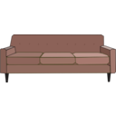 download Green Sofa clipart image with 315 hue color