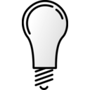 download Lightbulb Off clipart image with 45 hue color