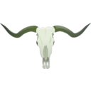 download Longhorn Skull clipart image with 45 hue color