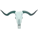 download Longhorn Skull clipart image with 135 hue color