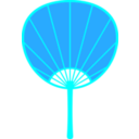 download Uchiwa clipart image with 180 hue color