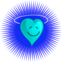 download Happy Heart clipart image with 180 hue color