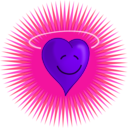 download Happy Heart clipart image with 270 hue color
