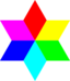 6 Color Diamond Hexagram