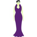 download Dressy In Blue clipart image with 45 hue color