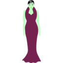 download Dressy In Blue clipart image with 90 hue color