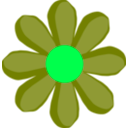 download Purple Flower clipart image with 90 hue color