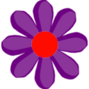 download Purple Flower clipart image with 315 hue color