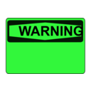 download Warning Blank Orange clipart image with 90 hue color