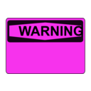 download Warning Blank Orange clipart image with 270 hue color