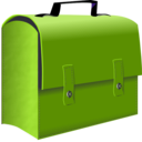 download Leather Suitcase clipart image with 45 hue color