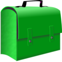 download Leather Suitcase clipart image with 90 hue color