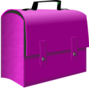 download Leather Suitcase clipart image with 270 hue color