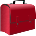 download Leather Suitcase clipart image with 315 hue color