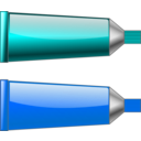 download Color Tube Redorange clipart image with 180 hue color