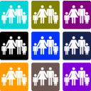 download Famille clipart image with 180 hue color