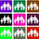 download Famille clipart image with 270 hue color