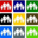 download Famille clipart image with 0 hue color