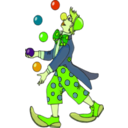 download Juggler Clown clipart image with 45 hue color