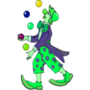 download Juggler Clown clipart image with 90 hue color