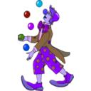 download Juggler Clown clipart image with 225 hue color