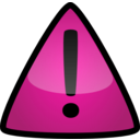 download Warning Icon clipart image with 270 hue color