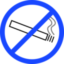 download No Smoking clipart image with 225 hue color