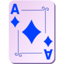 download Ornamental Deck Ace Of Diamonds clipart image with 225 hue color
