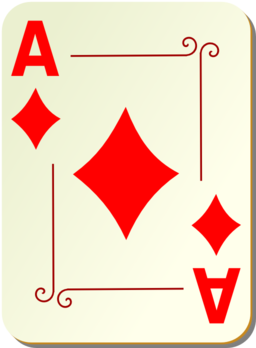 Ornamental Deck Ace Of Diamonds