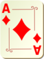 Ornamental Deck Ace Of Diamonds