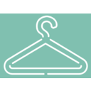 download Clothes Hanger White Stroke clipart image with 45 hue color